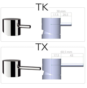 MISCELATORE LAVABO A BOCCA LUNGA C/S SCARICO - TOKYO NERO OPACO